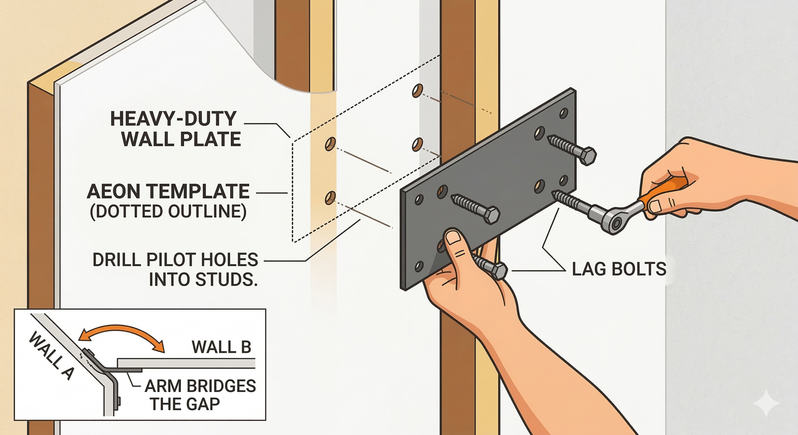 how to corner tv mount step2